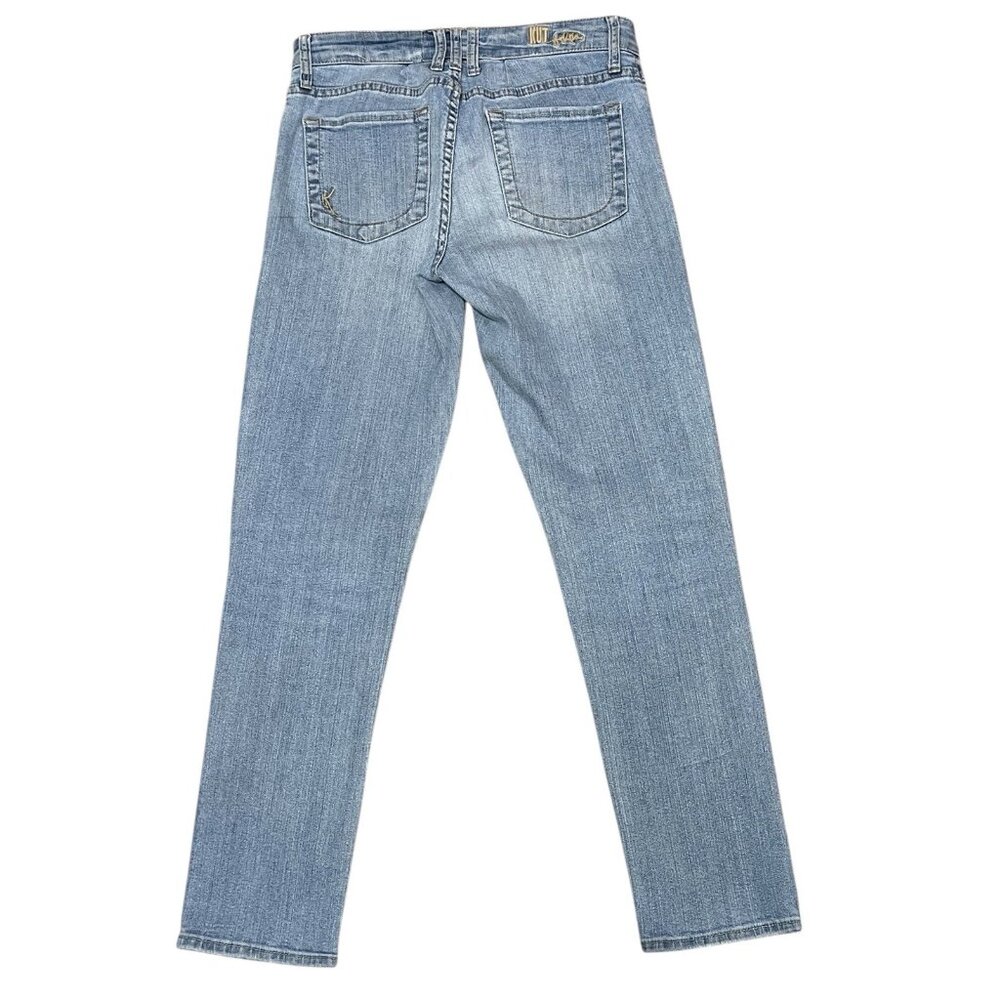 Kut from the Kloth Women Straight Leg Jeans Blue Size 4 Stretch - Picture 2 of 14